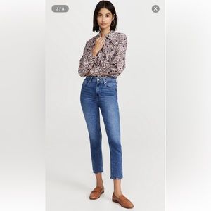 PAIGE Sarah Slim Crop Jeans, Size 25